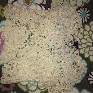 Cream colored beach top